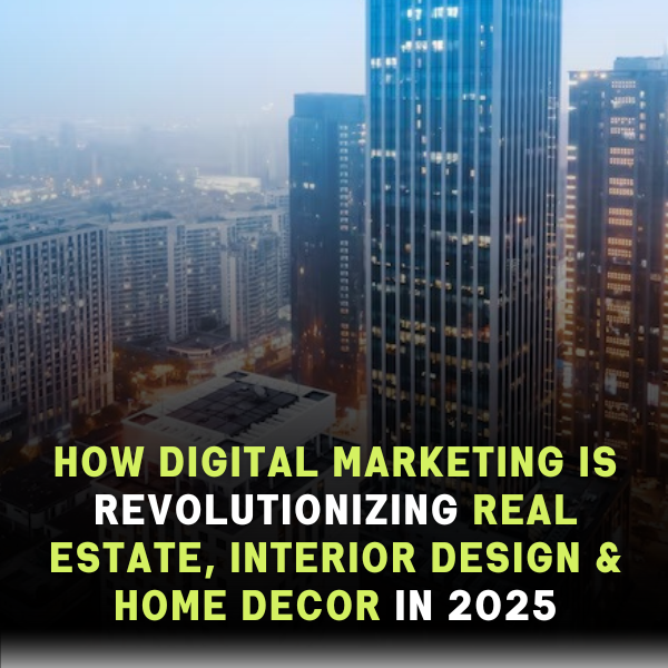 How Digital Marketing Is Revolutionizing Real Estate, Interior Design & Home Decor in 2025
